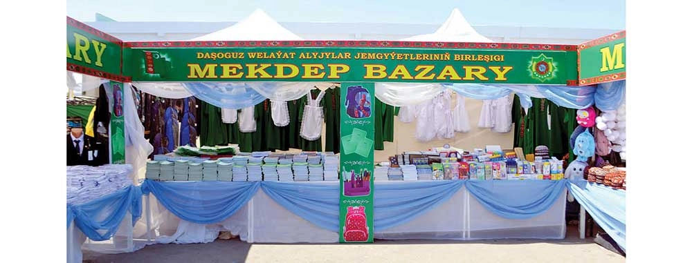 Mekdep bazarlary halkyň hyzmatynda